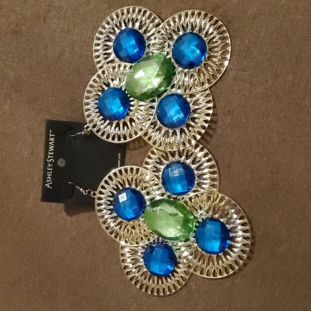 Ashley Stewart Large Fish Hook Earrings